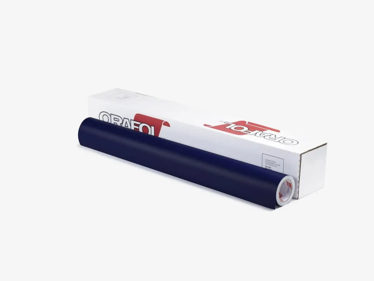 Плёнка ORACAL 641 M (1 × 50 м) 518 мат синяя со стальным отливом