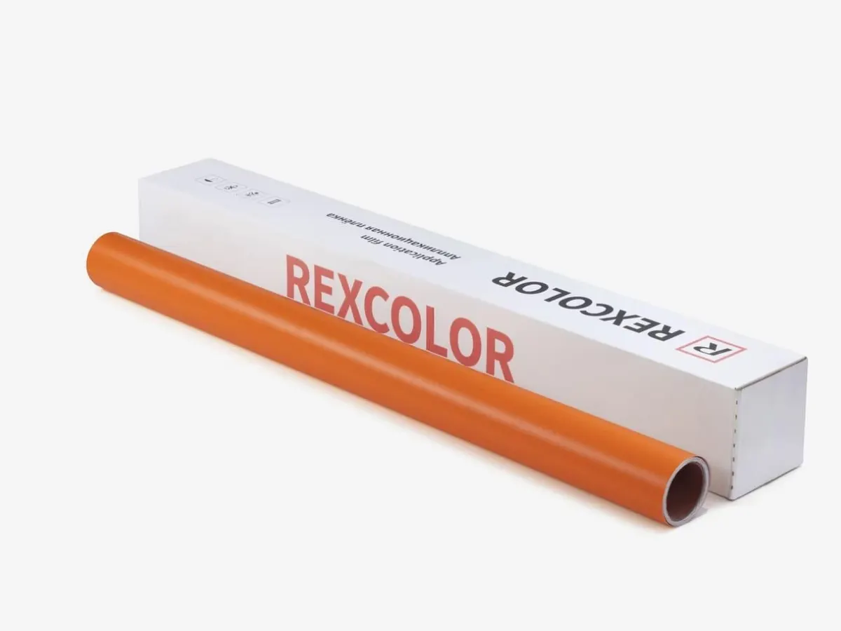 Плёнка REXCOLOR 140 × 80 CV-M (1,22 × 50 м) 207/35 мат оранжевая S
