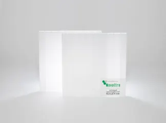 Сотовый поликарбонат Novattro 1UV (12000 × 2100 × 6 мм) молочный 15%