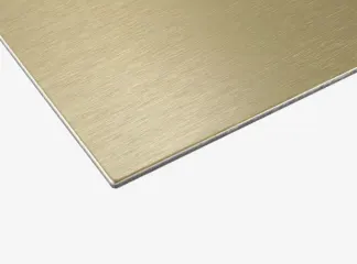 Алюминиевая композитная панель Grossbond ал 0,3 (4000 × 1220 × 3 мм) 9932 царапанное золото