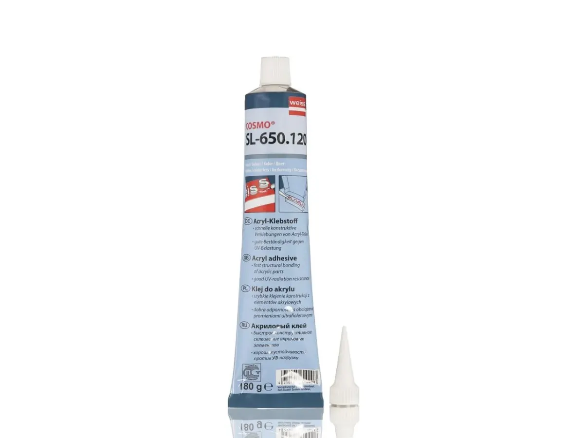 Клей для акрила COSMO SL-650.120 (COSMOFEN PMMA) (180 г) прозрачный