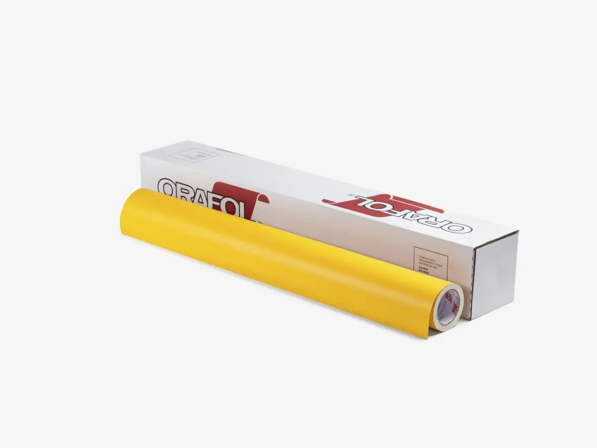 Плёнка ORACAL 641 M (1,26 × 50 м) 21 мат жёлтая